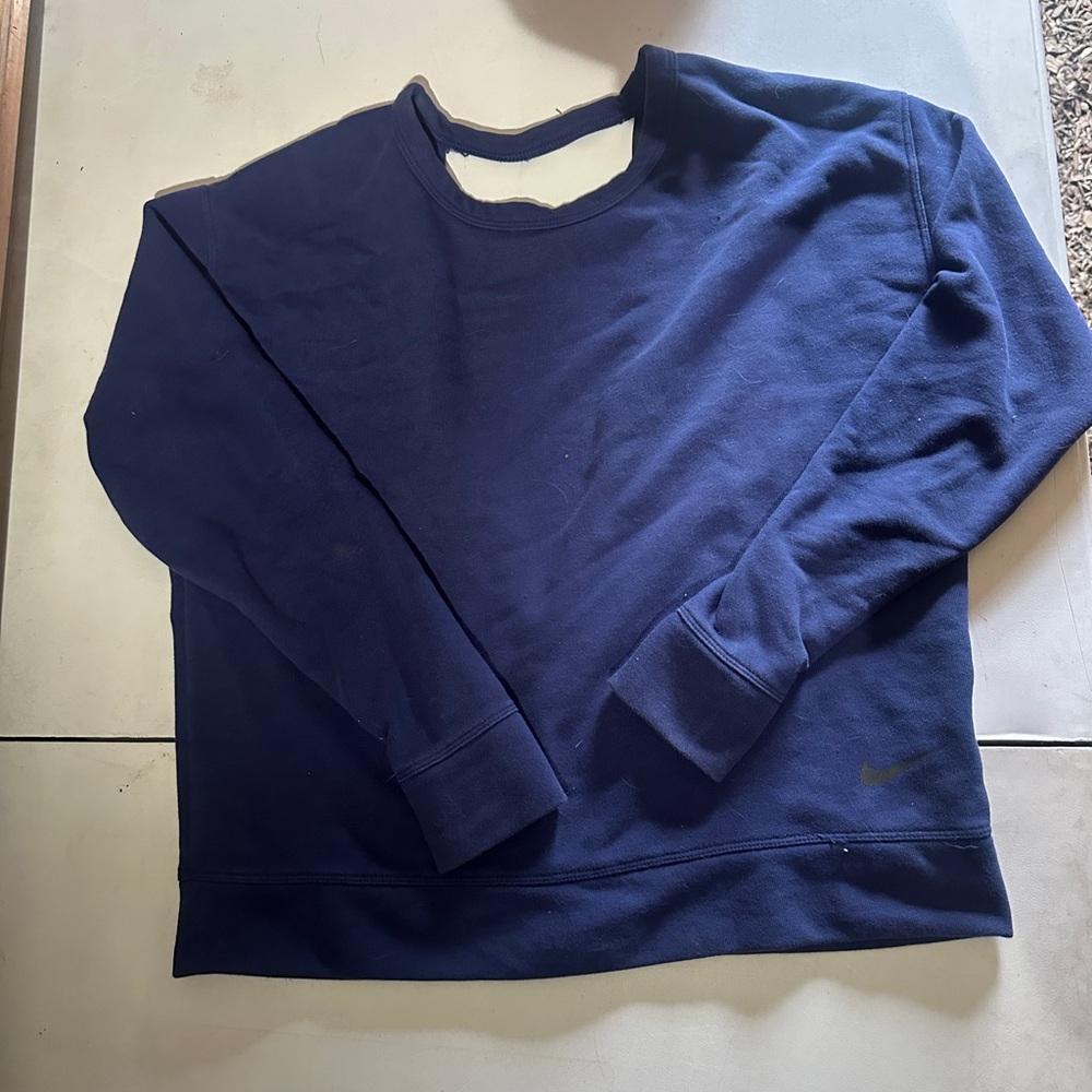 Nike Navy Blue Sweater - Open Back
